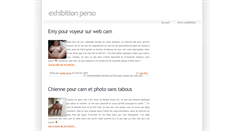 Desktop Screenshot of exhibition-perso.com
